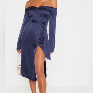 Pretty little thing navy dress